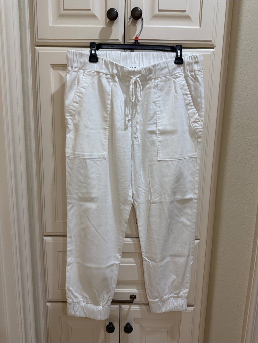 Bella Dahl White Drawstring Joggers